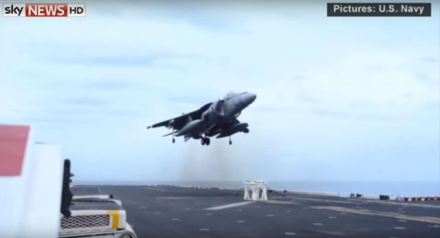 Pilot lands on stool