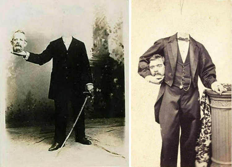 Foto tanpa kepala di Era Victoria