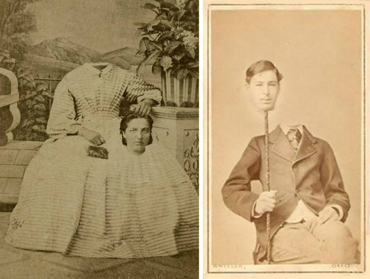 Foto tanpa kepala di Era Victoria