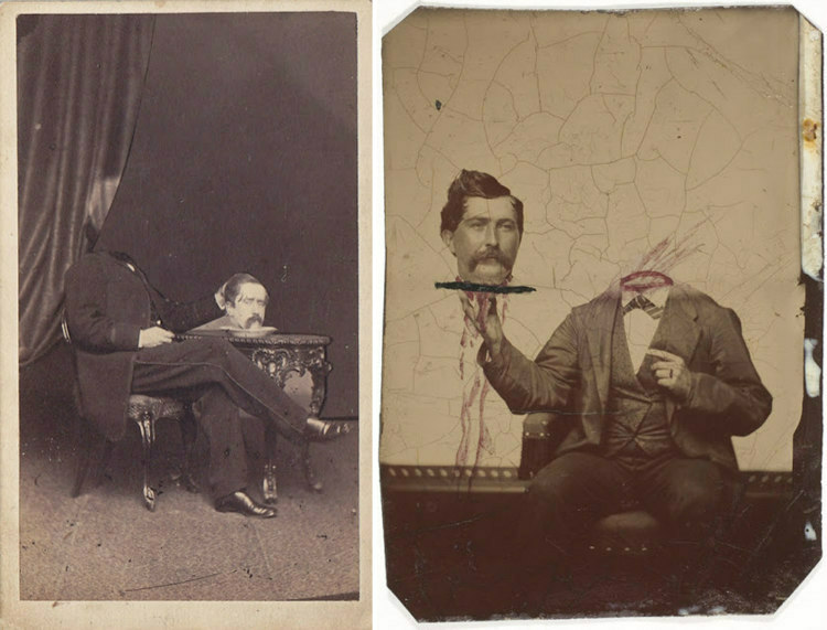Foto tanpa kepala di Era Victoria