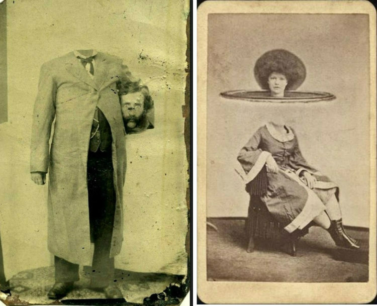 Foto tanpa kepala di Era Victoria