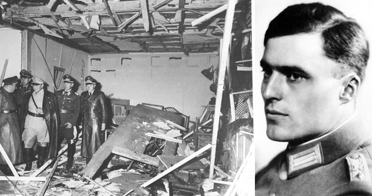 The Wolf's Lair conference room soon after the explosion, Claus von Stauffenberg